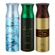 Ajmal Avid & Sacrifice II & Wisal Dahab Deodorant Spray - For Men (Pack Of 3) 200 ml - Men Perfumes (Edt/Edp)