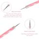 Bronson professional Nail Art Kit Brush Set Dotting Pen Dual Side Tool (Mix colour) 5's - Nail Art