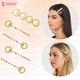 Majestique Stylish Pearl Golden Hair Pins, Metal Korean Fancy Accessories, Kids, Girls, Women 5's - Hair Clips/Bands