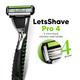 LetsShave Pro 4 Razor Blades - Men 12's - Razors & Cartridges