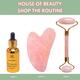 House of Beauty Rose Quartz Roller Kit For Toning, Tightening, Depuffing Face & Undereyes (3Pcs) 1's - Face Oils
