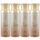 Ajmal Wisal Deodorant Spray - For Women (Pack Of 4) 200 ml - Women Perfumes (Edt/Edp)