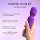 Libertee Body Massager Rechargeable 12 Modes Violet 1's - Massagers And Vibrators