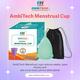 AmbiTech Reusable Menstrual Cup for Women with Pouch (M) 1's - Menstrual Cups