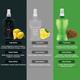 Dorall Collection Lion Heart + Islander + Thunder Green Body Mist Set 3's - Men Perfumes (Edt/Edp)