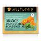 Soulflower Orange peppermint Soap for men 150 gm - Shower Gels & Body Wash