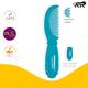 BeeBaby Round Edge Baby Comb -(Blue & violet) 0M+ 2's - Baby Skin Care