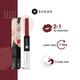 SUGAR Cosmetics Smudge Me Not Lip Duo - 18 Divine Praline (Dusty Burgundy) 3.5 ml - Lipsticks