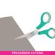 Vega Compact Scissors, Green 2's - Grooming Kits