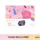 Miss Nails Mini Pro Young , Wild and Free 6ml each 12's - Nail Polish