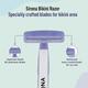 Sirona Reusable Bikini Hair Removal Razor for Women - Japanese Precision Shave, Nano-Blade Technology, Chromium & PTFE-Coated 1's - Shaving & Hair Removal