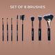 Bronson Professional makeup brush (Pack of 8) 1's - Face Brush