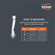 Tynor Elbow Support Air Pro - Black & Orange (L) 1's - Arm/Elbow Supports