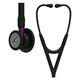 3M Littmann Cardiology IV Stethoscope - Black Chestpiece with Black Tube and Violet Stem (6203) - Stethoscopes