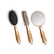 Majestique Round and Oval Cushion Hair Brush Set with Handle Mirror for All Types Style 3's - Hair Brushes