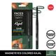 Faces Canada Magneteyes Color Kajal 12Hr Waterproof Almond Oil Green Appreciation 02 0.30gm - Eyeliners