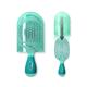 NuWay 4HAIR U.S. Patented Detangler Hair Brush for Men & Women - Teal - Detangling TravelC 1s 1's - Hair Brushes