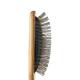 Bronson Professional Paddle Hair Brush Wooden with Steel Bristles 12's - Hair Brushes