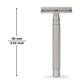 Hajamat Spade Ultra High Grade, Stainless Steel 304, Gunmetal Finish 1's - Razors & Cartridges