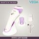 Vega Mystic Lady Shaver for Mins Runtime with Quick Charge, IPX 6 Waterproof and Cord and Cordless Use, (VHLS-02) 1's - Shaving & Hair Removal