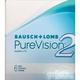 Bausch + Lomb PureVision 2 Soft Contact Lens (-1.25) 6's - Contact Lenses