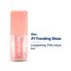Aqualogica Plump + Pouty Li-PH Gloss - Peach Vanilla Lip Gloss with Strawberry and Hyaluronic Acid 5 ml - Lip Glosses
