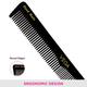 Vega General Grooming Hair Comb for Men and Women, Black (VC2HMBC-110) 2's - Hair Combs