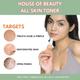 House of Beauty Peach+Jojoba Toner-All Skin Types - Dry, Combination, & Sensitive Skin 100ml - Toners