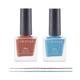 Colorsoul Bliss Vegan Nail Enamel, Rich Souffle, Icey Blue, B13, B20 (Pack of 2 x 8 ml) 1's - Nail Polish