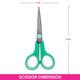 Vega General Scissor (SCS - 01) 37 gm - Manicure & Pedicure Kits