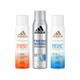 Adidas Energy 100ml + Fresh Endurance 150ml + Instant Cool 100ml Deodorant Set 3's - Men Deodorants/Roll-Ons