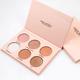 Miss Rose 6 Color Shimmery Highlighter Glow Palette 7003 - 038 20 gm - Face Palettes