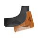 Man Arden Neem Wooden L Shaped Beard Comb with Rich Leather Pouch 1's - Beard Comb