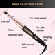 VEGA I-Curl Hair Curler VHCH-05 (Ananya Panday Signature Collection) Rose Gold 1 gm - Multi-Stylers