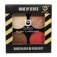 Matt Look Make - Up Series Baked Blush & Highlight Palette, Multicolor - 03 12 gm - Face Palettes