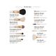 Allure White gold makeup brush (set of 10) 1's - Face Brush