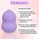 Bronson Professional Makeup Sponges Blender Set Beauty Sponge with Egg Case Color May Vary 1's - Sponges & Applicators