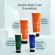 Arata Natural Hair Care Essentials With Cleansing Shampoo(75 Ml), Conditioner(75 Ml), Hair Gel(50 Ml) & Hair Cream(50 Ml) 250 ml - Shampoos