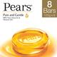 Pears Moisturising Bathing Bar Soap with Glycerine Pure & Gentle - For Golden Glow - (Pack of 8) 1000 gm - Soaps