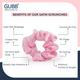 GUBB Satin Scrunchies - (Pack of 6) 1's - Hair Clips/Bands