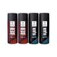Bombay Shaving Company Red Spice and Black Vibe 150 ml x 4 Combo Deodorant Spray for Men 600 ml 4's - Men Deodorants/Roll-Ons