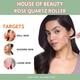 House of Beauty Rose Quartz Roller Kit For Toning, Tightening, Depuffing Face & Undereyes (3Pcs) 1's - Face Oils