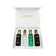 La French Classic Luxure Oud, White Gold, Black Gold, 0.6 Eau De Parfum Gift Set 20ml each for Unisex 4's - Men Perfumes (Edt/Edp)