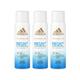 Adidas Instant Cool 24H Compressed 100ml Deodorant Set 3's - Men Deodorants/Roll-Ons
