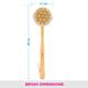 Vega Bristle Bath Brush With Massager (NB - A1/2) 207 gm - Loofahs & Sponges