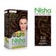 Nisha Creme Hair Color - 3.0 Dark Brown 60 gm - Crème