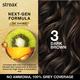 Streax Gel Hair Colour for women, Dark Brown 3, No ammonia hair color, 100% grey coverage 150 ml - Crème