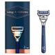 King C. Gillette Men's Neck Razor, for Sensitive Skin (Neck and Cheeks) with Built in Precision Trimmer for Shaping 1's - Razors & Cartridges