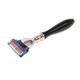 Truefitt and Hill Faux Ebony Fusion Shaving Razor Chrome Wellington Essential Grooming Collection For Men 1's - Razors & Cartridges