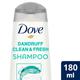 Dove Dandruff Clean & Fresh Shampoo 180 ml - Shampoos